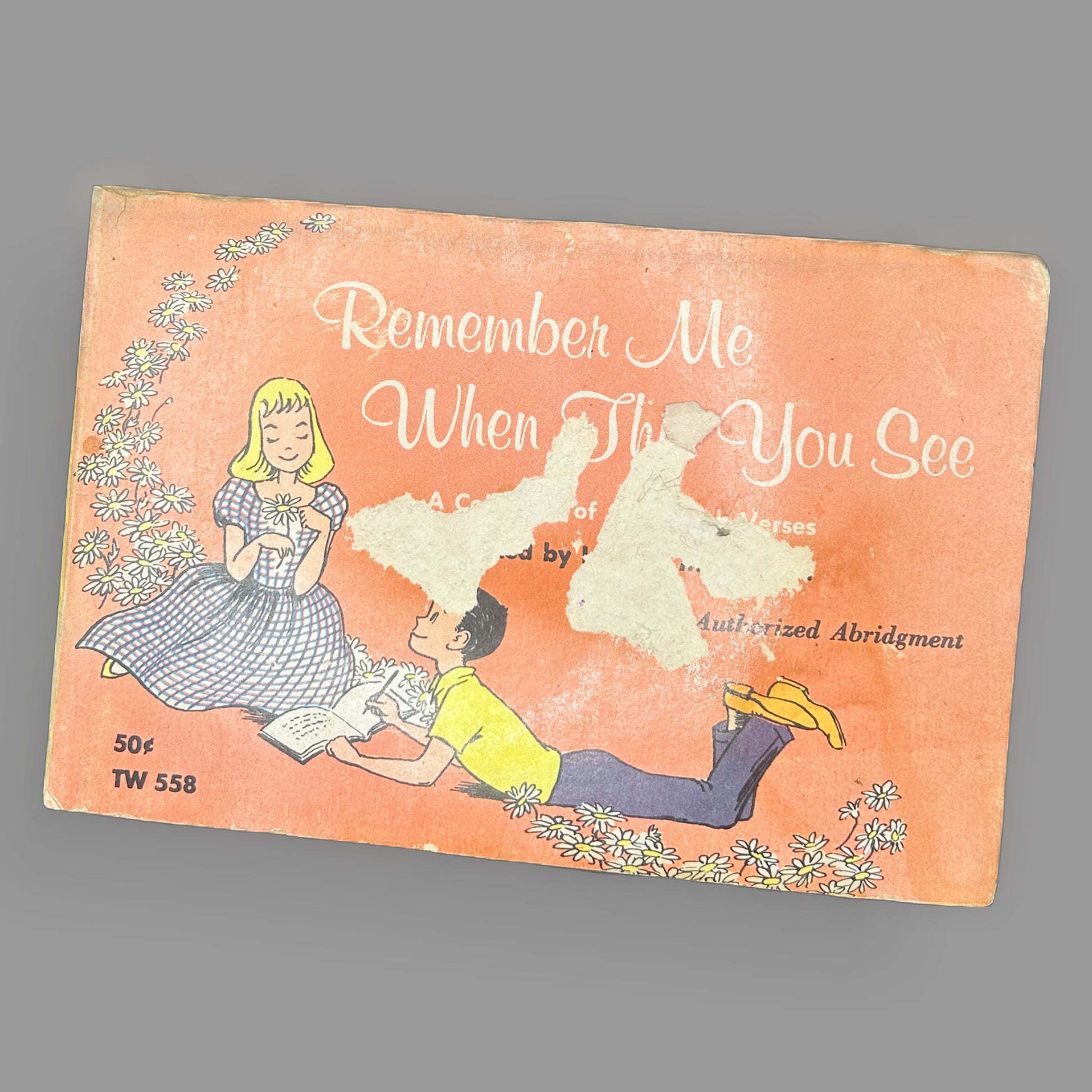 Remember Me When This You See — Vintage Scholastic Autograph Verse Collection, 1960s — detail view