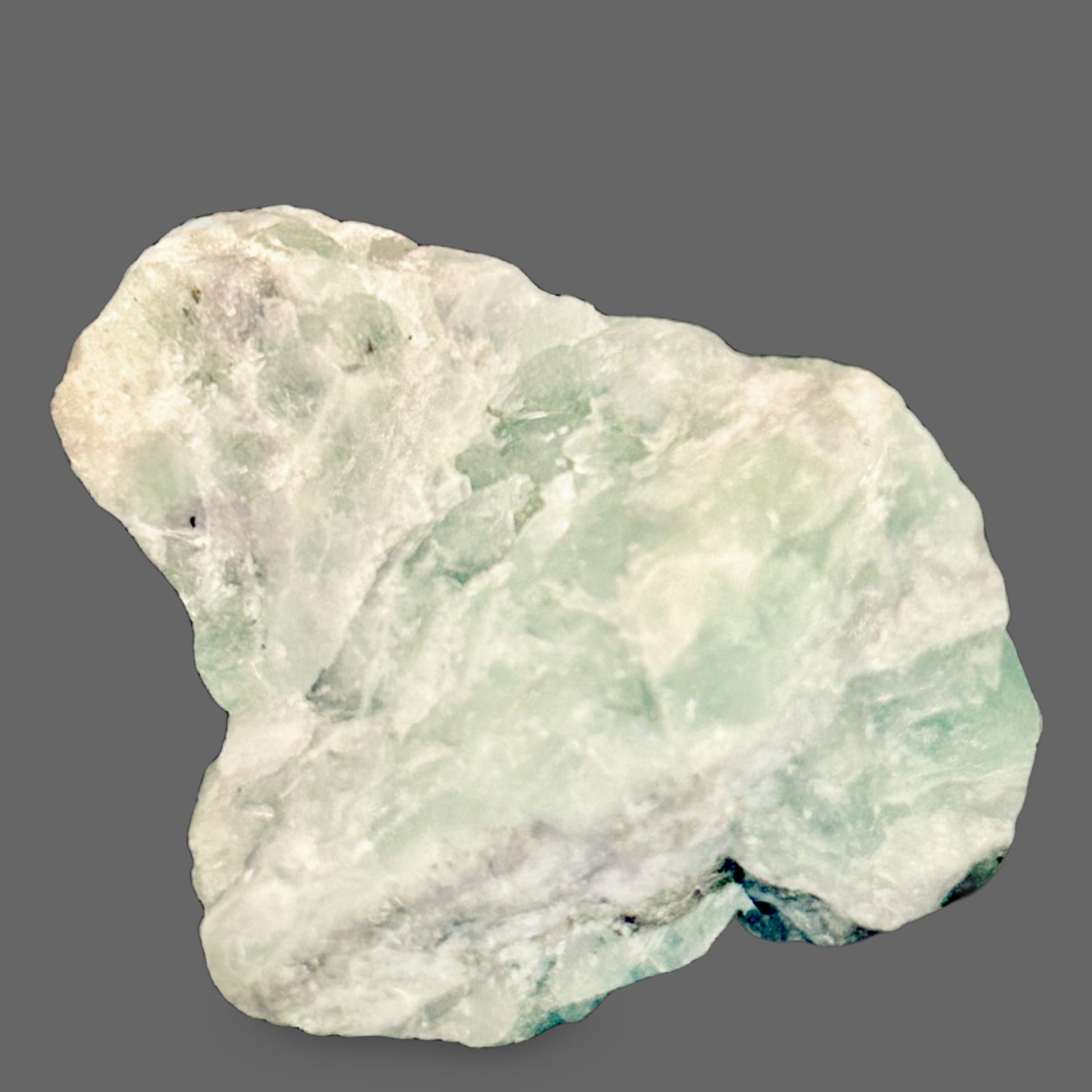 Green Fluorite Crystal — Translucent Natural Crystal, Cubic System, 153g — detail view