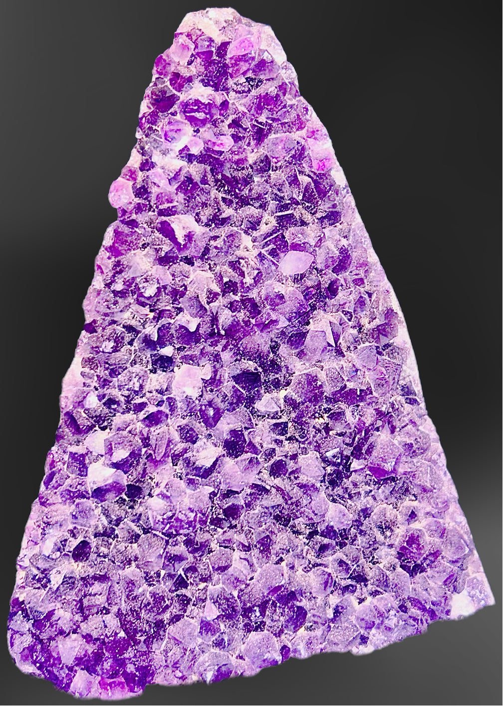 Uruguayan Deep Violet — Amethyst Crystal Cluster Specimen — detail view