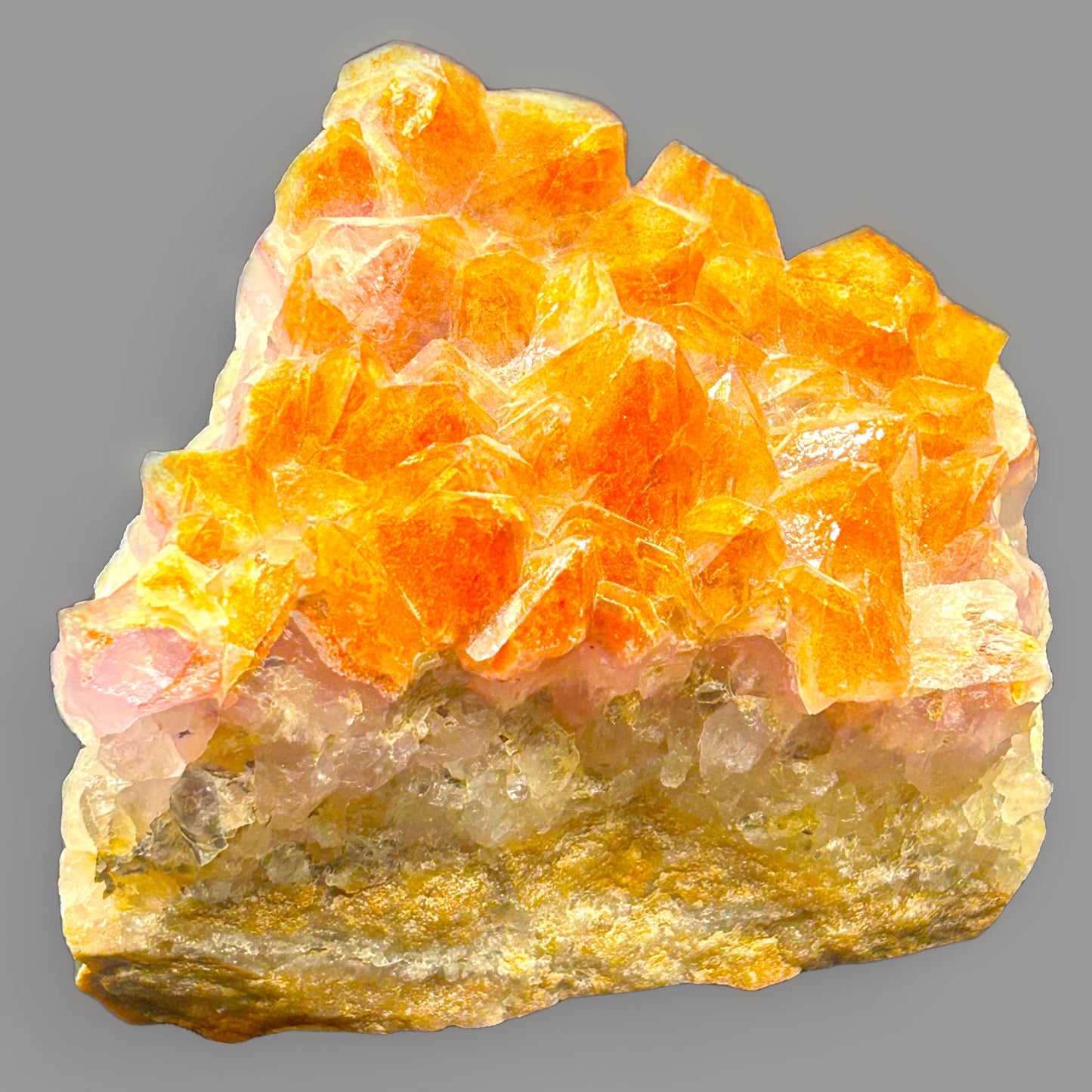 Sunfire Point — Natural Citrine Quartz Crystal — detail view